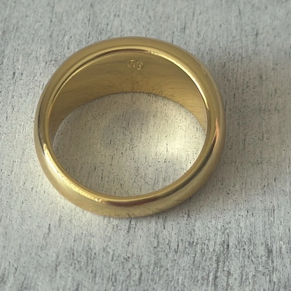 Gorjana Band Ring Nova Gold Plated Crystal Citrus Mix Ring Sz.7 - Picture 9 of 10